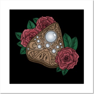 Floral Ouija Planchette Posters and Art